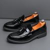 Fashion Classic Men Tassel Shoes Casual Comfortable Fashionable Small Leather Shoe Men British Gentleman Social Shoes Black Sizes 38-46
