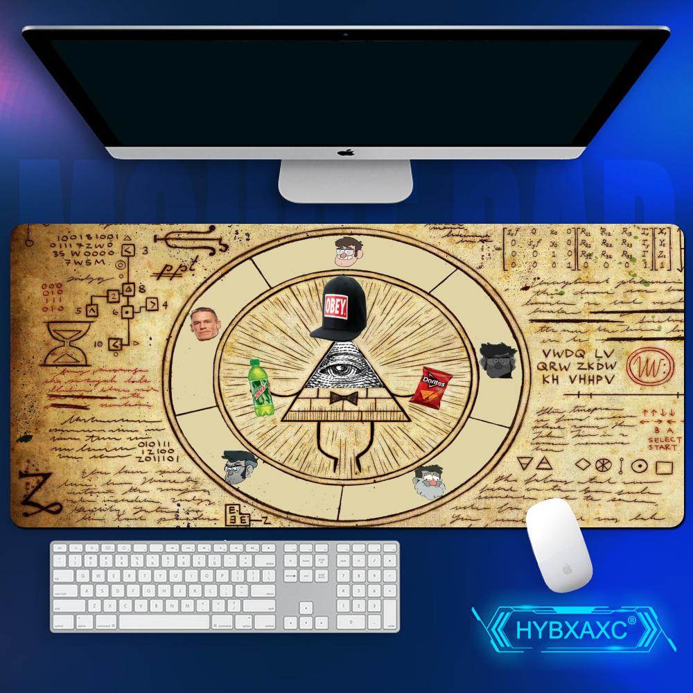 Mousepad 400x900MM Desk Protector Rubber Company Table Pads Carpet Desk Pad Bill Cipher Anime Mouse Pad Gravity Fall Mouse Pad