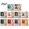 Themed Blind Box Set 2026 Christmas Capybara Advent Calendars, 24 Days Countdown with Decorative Backpack Charms Cute 2D Hanging Ornaments,