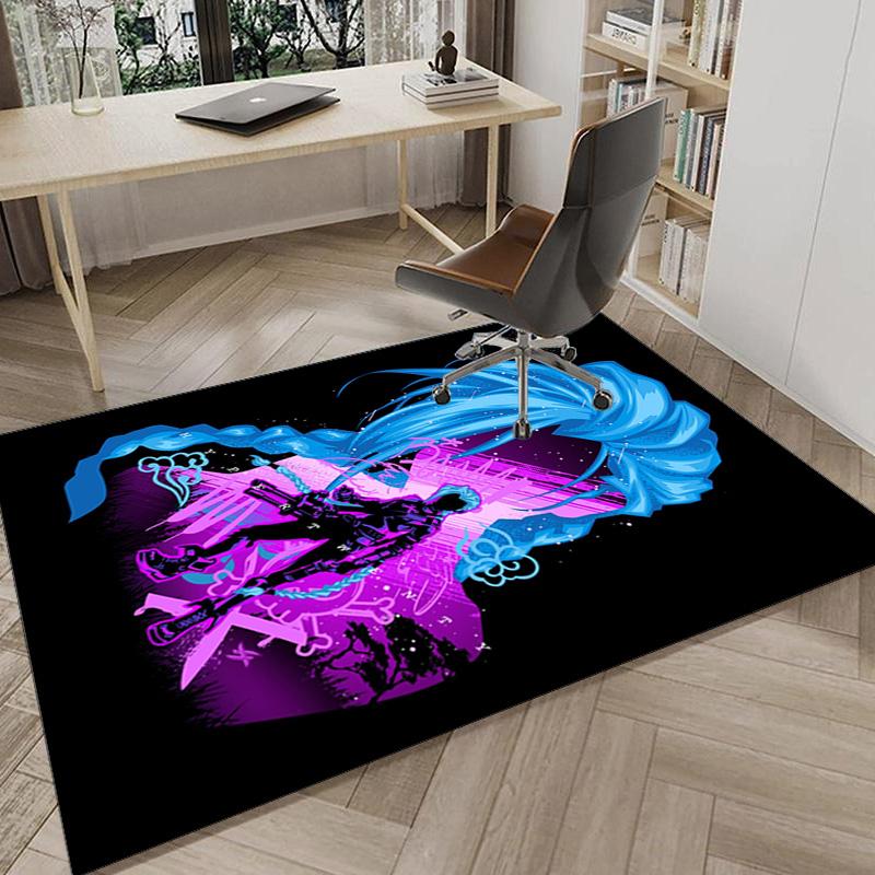 Fantasy Warrior Jing Carpet, Chair Rug,Rug for Office Bedroom living rooms, Doormat decor Fan Gift Christmas Gift