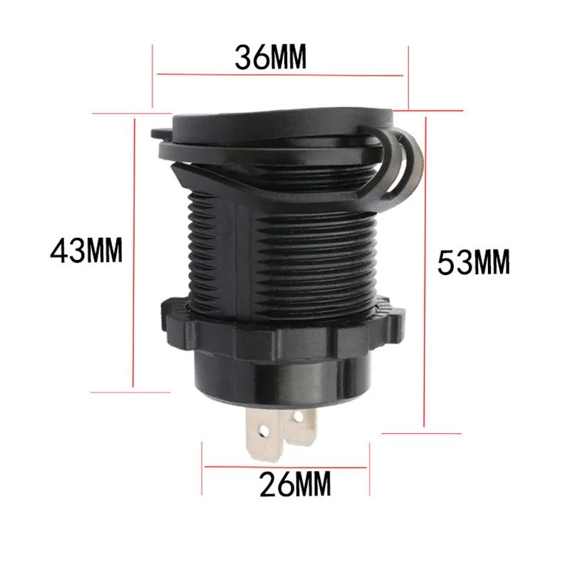 Новый автомобильный прикуриватель 4.2A автомобильное зарядное устройство с двумя разъемами USB штекер питания 12 В 24 В светодиодный вольтметр мото авто разветвитель адаптер