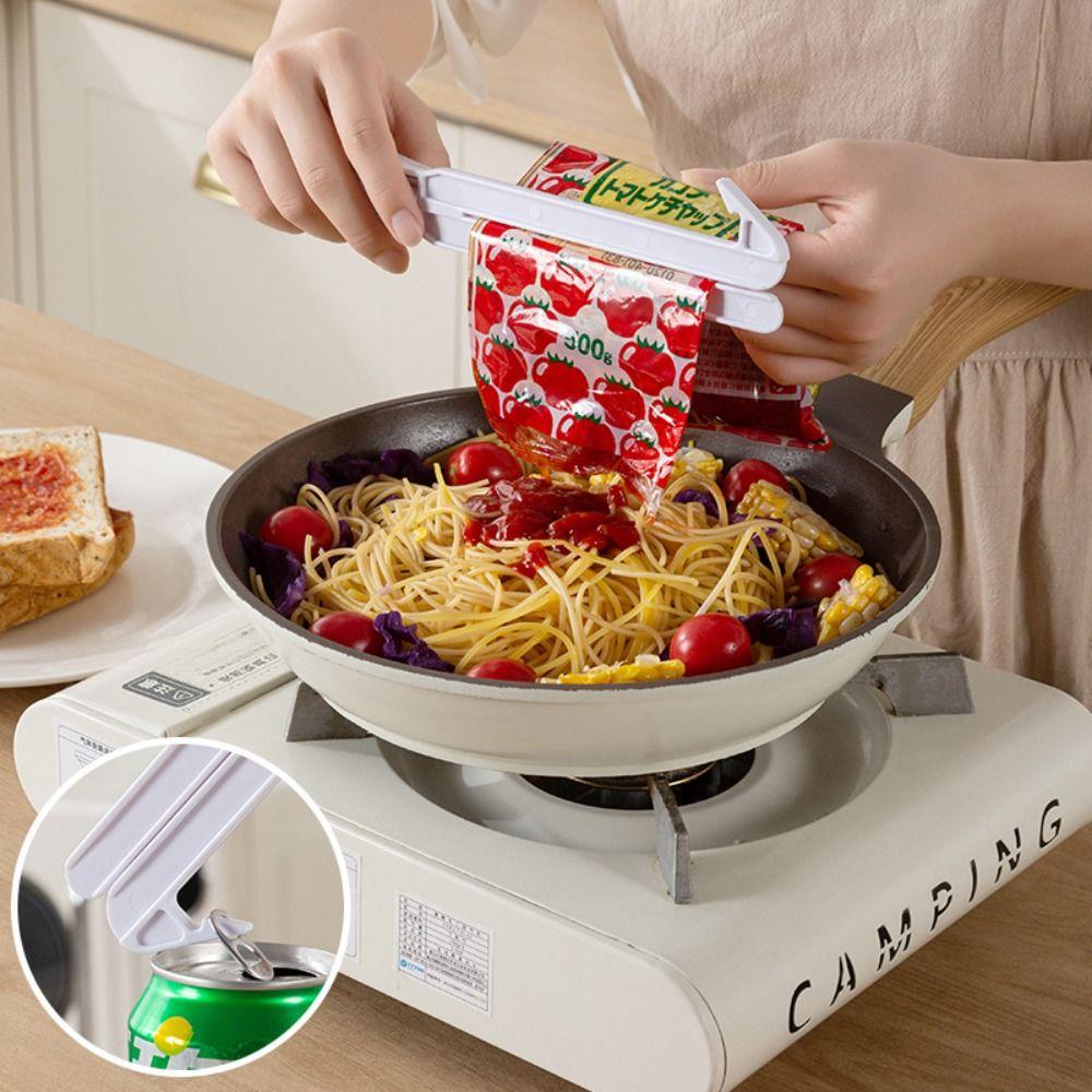 Portable Bag Squeezer Clip Can Tab Opener Packet Squeezer Bag Sealing Clip Sauce Packet Dispensing