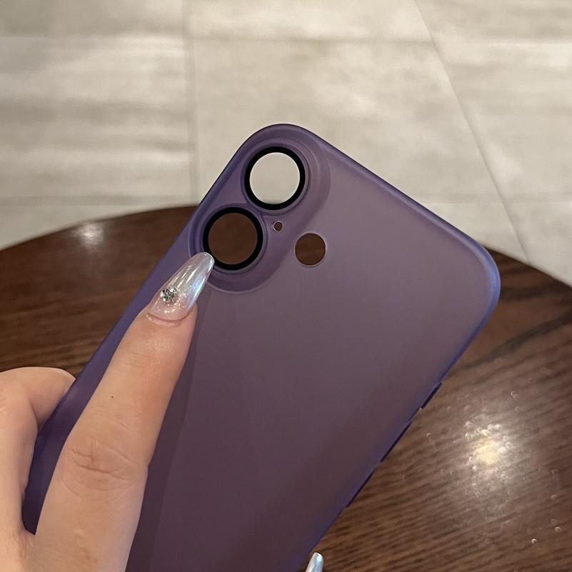Для iPhone 17 16 15 14 11 12 13 Pro Max Ультратонкий Чехол Тонкий Матовый Матовый Чехол для iPhone 16 Plus Защита Камеры Чехол для Телефона