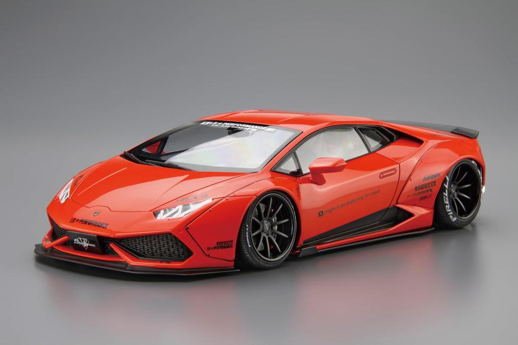 Аошима Бунка Кёдзай Ко., Лтд.. (АОСИМА) 1/24 Liberty Walk LB Works Lamborghini Huracan Вер.1 Пластиковый Модельный Комплект
