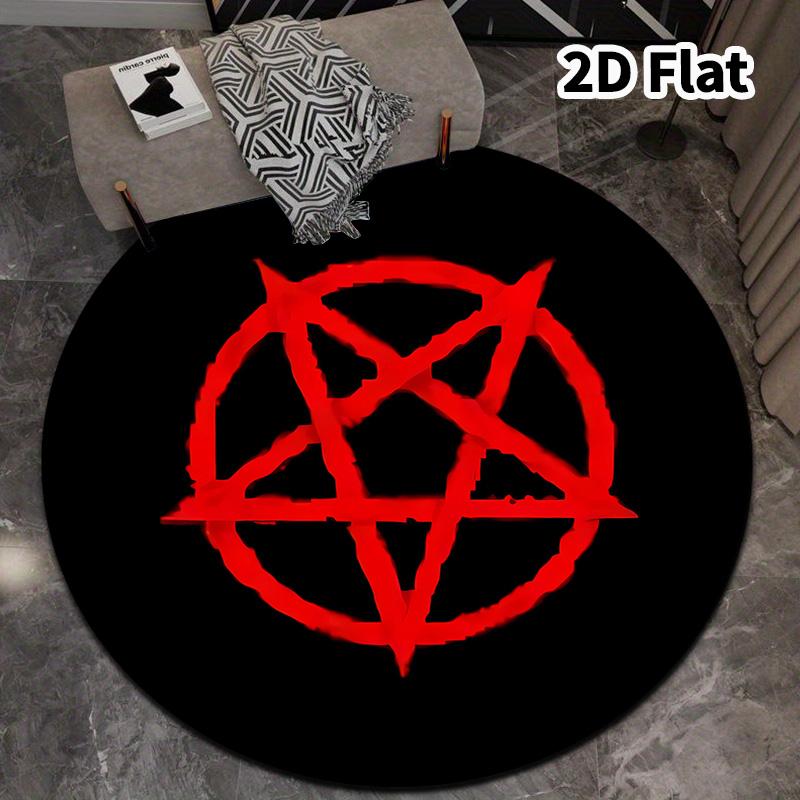 Supernatural Round Area Rug Carpet Rug For Living Room Bedroom Sofa Playroom Decor Nonslip Floor Mat