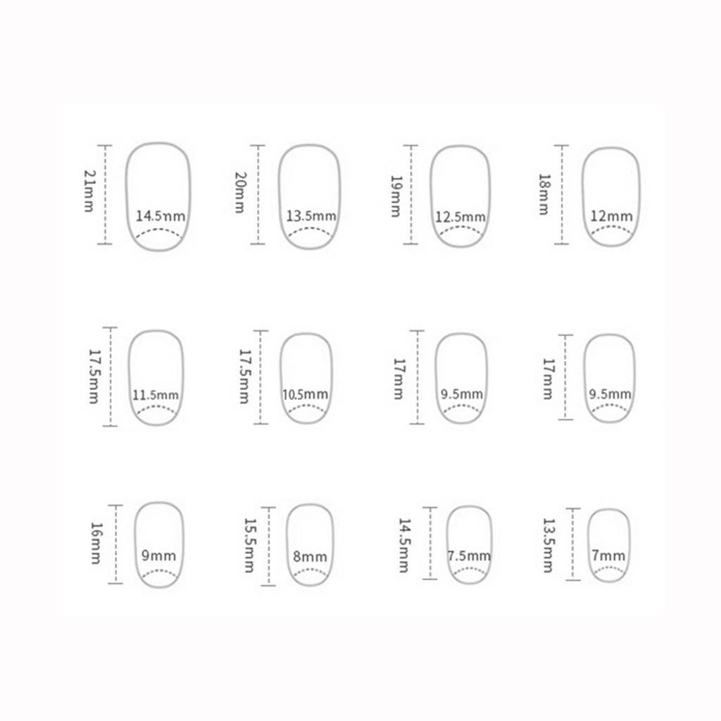 24pcs Women Full Cover Stick on Nails Strawberry Pattern Artificial Nails for DIY Nail Design Art Salon
