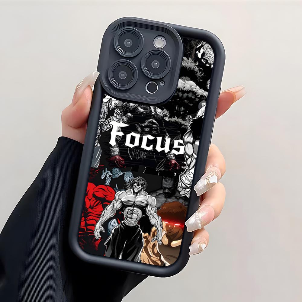 Anime B-Baki Hanma Phone Case For IPhone 17 Pro Max 15 Pro 16 14 Plus 12 13 Mini 11 Pro Shockproof Cover