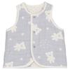 Baby Castle Sizes Bear Made In Japan Vest, 60-80, N-Star Gauze,