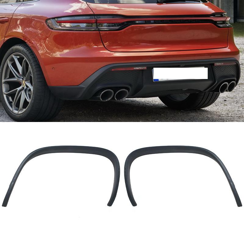 Car Rear Lip Exhaust Frame Rear Bumper Tailpipe Frame Decoration Cover Accessories For Porsche Macan 95B 95B807811