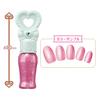 BANDAI Delicious Party Precure Pretty Holic Pretty Up Nail Shiny Pure Pink , Peel-Off Kids Nail Polish with Stickers, New