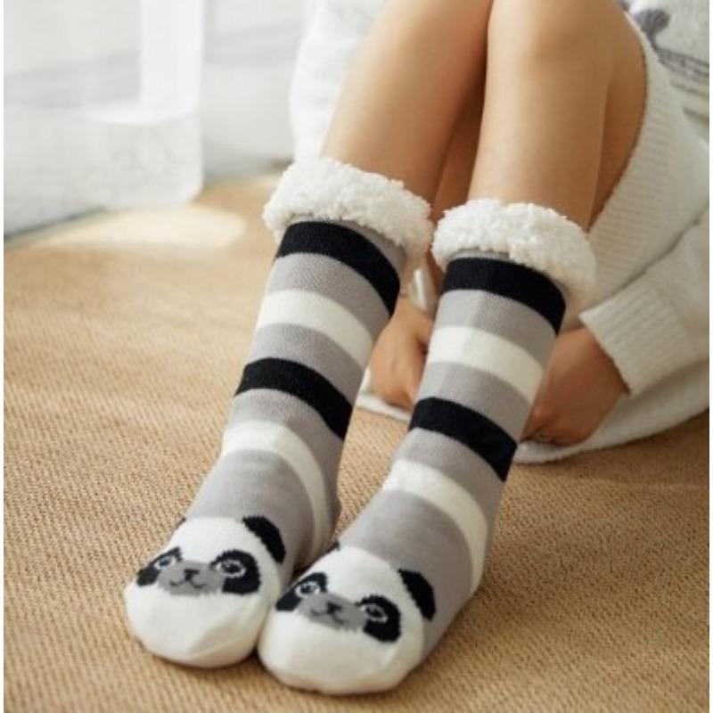 Women Winter Warm Soft Indoor Socks Cozy Plus Pile Carpet Sleeping Sock