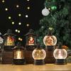 Christmas Retro Decorative Items, Christmas Wind Lanterns, Santa Claus Hand-held Water-carrying Flat Lamp, Luminous Tape, Music Gift Ornaments