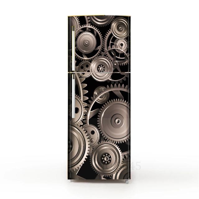 Ретро пляжные наклейки в горшках для покрытия холодильника, виниловая пленка для мебели, наклейка на обои, ПВХ Vinilo Frigorifico