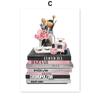Flower Perfume Lipstick Book Fashion Makeup Nordic Posters And Prints Art Canvas Painting Wall Pictures For Living Room Decor