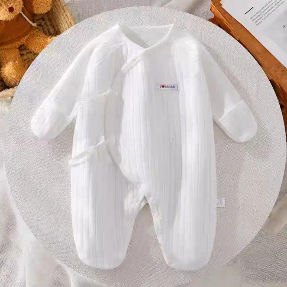 Infant Romper Foot-Cover Frogsuit Long Pants Climb Newborn Jumpsuit Soft Baby Bodysuit Toddle