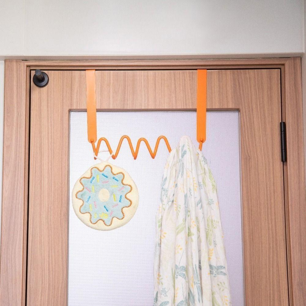Colorful Wave Wall Hooks Moisture-proof Wall Mounted Door Back Clothes Hook Decorative Space Saving Key Hook Rack Entryway