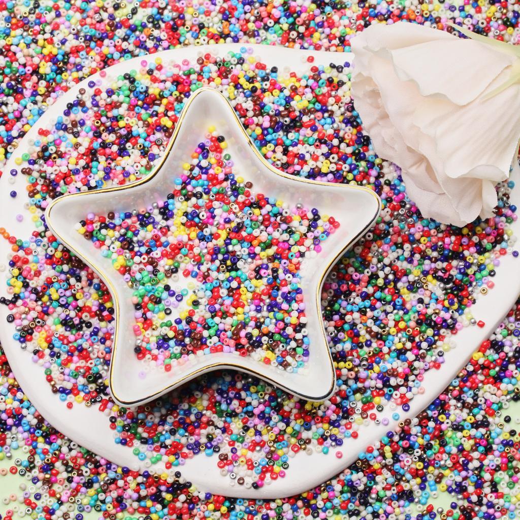 Главная Товары для вечеринок Фурнитура Бисер Аксессуары Разделительные бусины Браслет Ожерелье 1000 шт./лот 2 мм для рукодельных подвесок Чешское стекло Мини DIY