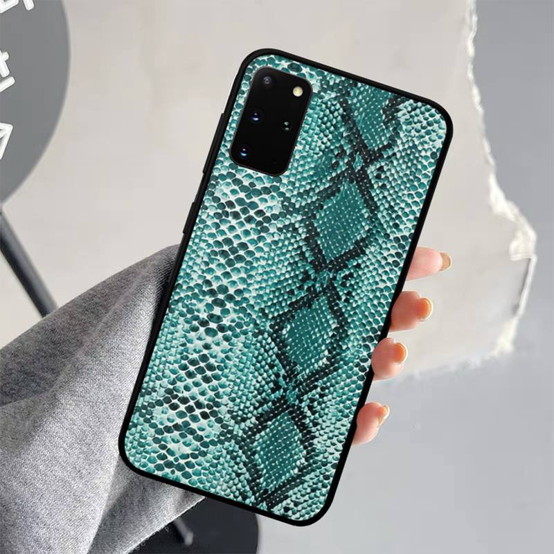 Чехол для телефона с принтом змеиной кожи для Samsung S21 S10 Lite S20 Ultra S9 S8 Plus S7 S6 Edge S5