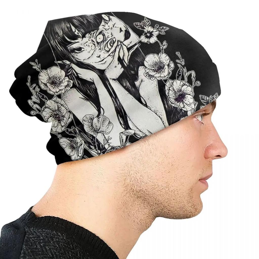 Цветочная шляпа Tomie Junji Ito, вязаная шапка, модная унисекс для взрослых, Япония, ужасы, манга, зимние теплые шапочки с черепами, шапка унисекс