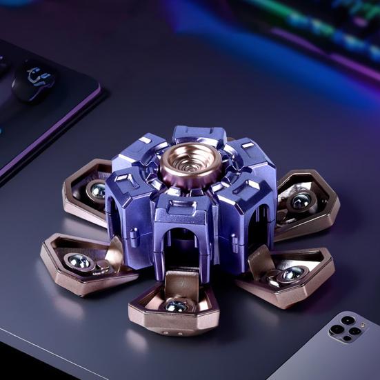 Игрушка спиннер для снятия стресса и тревоги, для подростков и взрослых, выдвижная броня, гироскоп для кончиков пальцев, портативная дорожная сенсорная вращающаяся игрушка