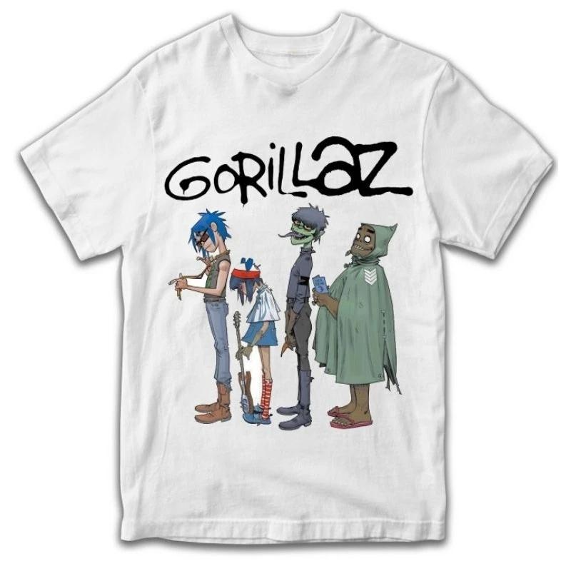 Gorillaz Graphic Cotton Unisex Shirt 2026 Summer Breathable Comfortable New Unisexs Womens Fashion Y2k Short Sleeve Tshirt