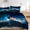 Custom Name Cartoon Harryl Bedding 3 Piece Set HD Print Duvet Cover Pillowcases for Teens Adult Bedroom Decoration