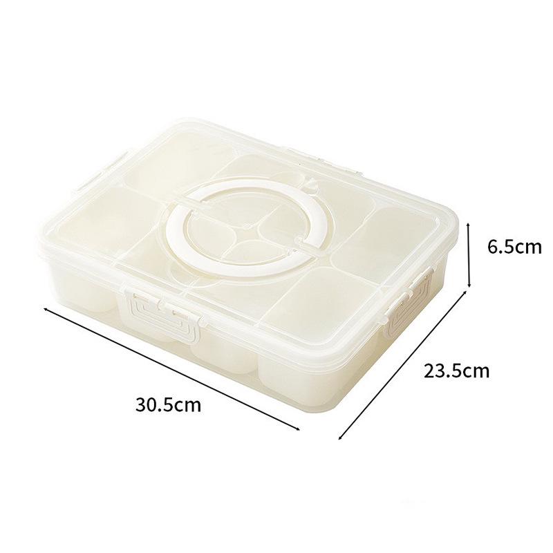 Moisture-Proof Seasoning and Ingredient Storage Box with Compartments