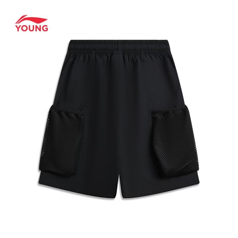 LI-NING Boys' Loose Fit Cargo Sport Shorts