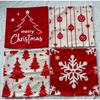 Christmas Tree Snowflake Print Pillowcase Merry Christmas Decorations Room Decor Flax Pillow Case Room Decoration Pillow Cover