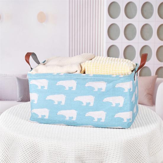 Корзина для белья, ящик для хранения одежды с усиленной ручкой, большая вместимость, для хранения игрушек
