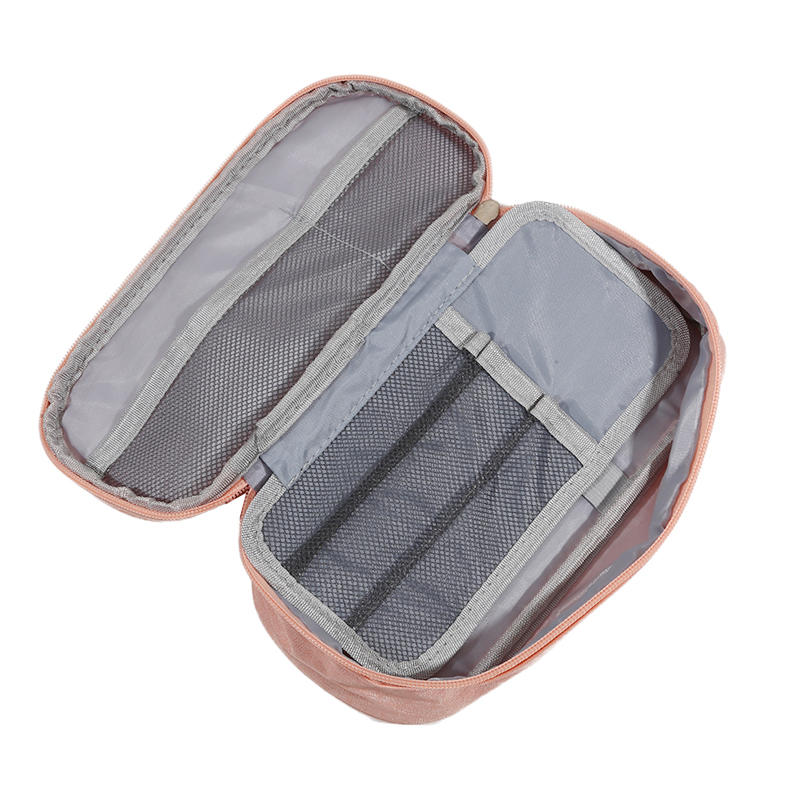 Ручной двухслойный пенал из ткани Оксфорд однотонный студенческий пенал с отделением с зажимом для ручки сумка для хранения школьных канцелярских товаров