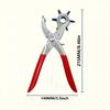 Hole Card Belt Puncher Effortless Punching Pliers Multifunctional Belt Hole Punch Plier  Hand Tool
