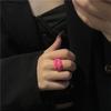 Drip Glazed Finger Ring Multicolor Jewelry Accessories Daily Geometric Lips Ring  Girls