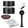 Набор наполнителя корпуса кофейных капсул. Крышка Легко снимается. Стручки Nespresso Vertuo. Тампонный пресс. Многоразовый держатель капсул Vertuo и набор наполнителей для кисточек.