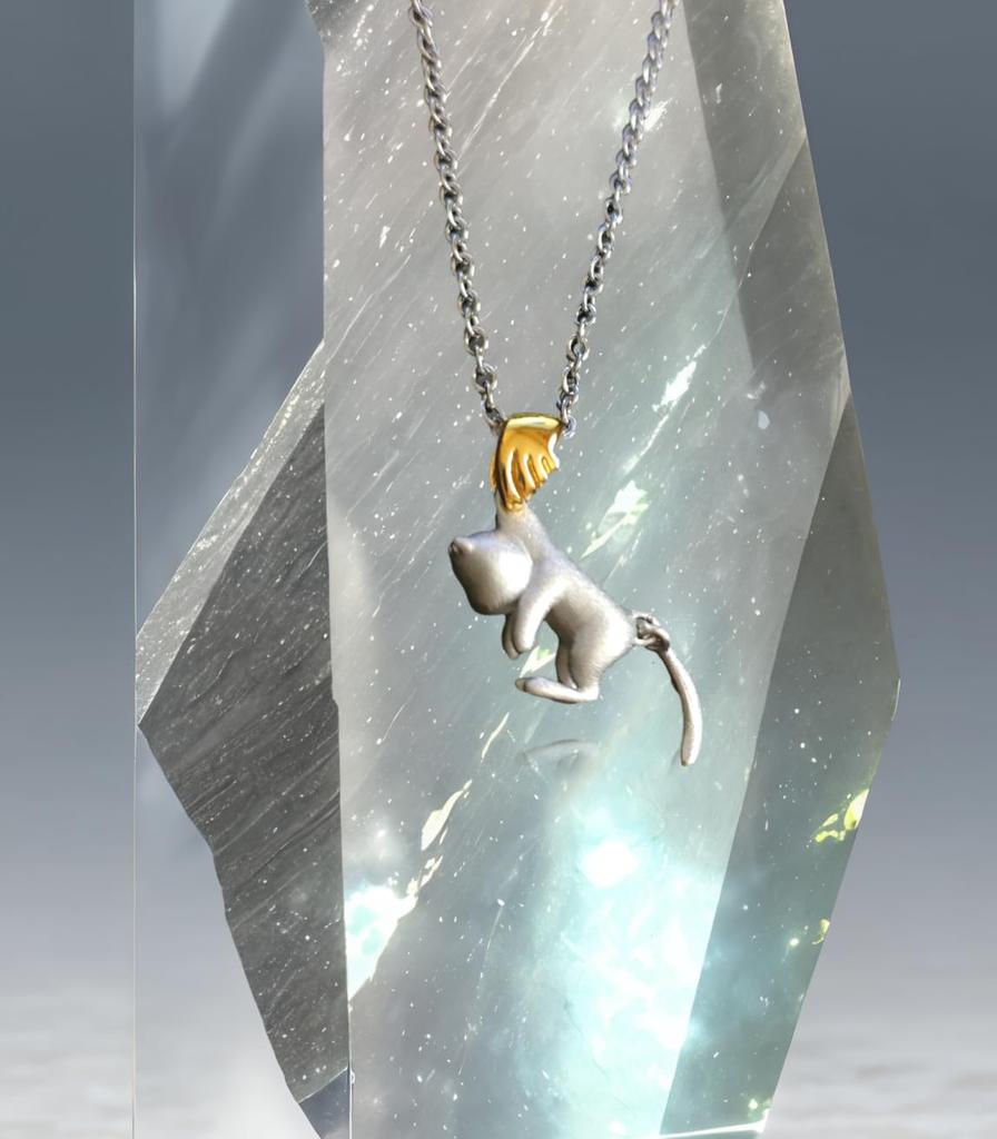 Цумамаре Кошка Ожерелье Серебряный Кот Животное Аксессуар Милый Подарок На День Рождения Мужчины Женщины Кошка Дамы Мужской