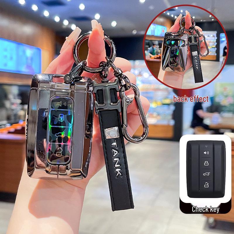 Чехол для ключа 2023 Tank 300: Металлический чехол с полной защитой и пряжкой для 400hi4t Cyber Tank 500