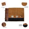 Handmade Leather Chef Knife Roll Bag: Culinary Travel Case