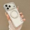 360 Вращающаяся Магнитная Подставка Чехол с Ощущением Кожи для iPhone 17 Pro Max 16 15 14 13 для Magsafe Ударопрочный Металл Защитная Крышка Оптической Линзы