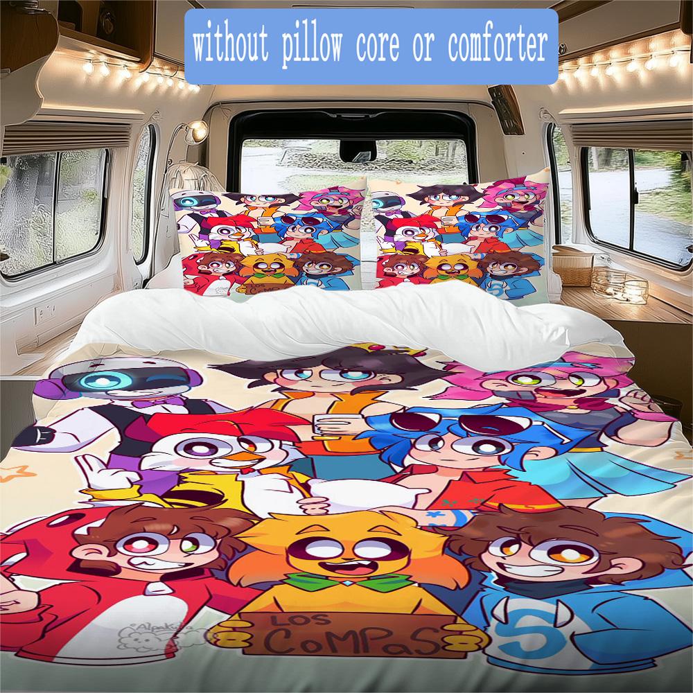 Mikecrack Cartoon Theme Design Pattern Bedding,Quilt Set Quilt Cover Pillowcase Home Birthday Gift (1*duvet cover+2*pillowcase,without core)XSJT091715
