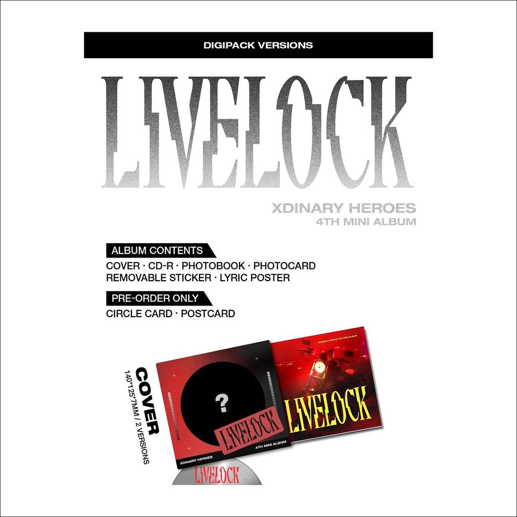 Xdinary Heroes Livelock Digipack Ver. Альбом