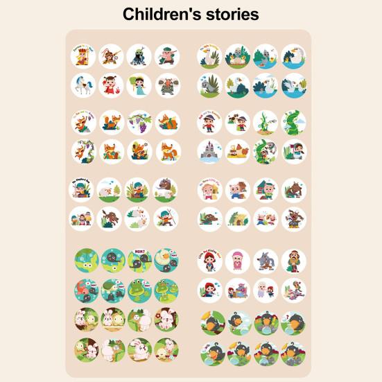 Детский фонарик-проектор игрушка 10 дисков 80 изображений раннее развитие электрический проецируемый фонарь малыши животное сказка здравый смысл обучающая игрушка