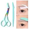 Eyebrow Trimming Knife Safe Anti-scratch Scissors Eyebrow Shaving Tool for Men and Women Beginner Beauty Tool Set Eyebrow Razor