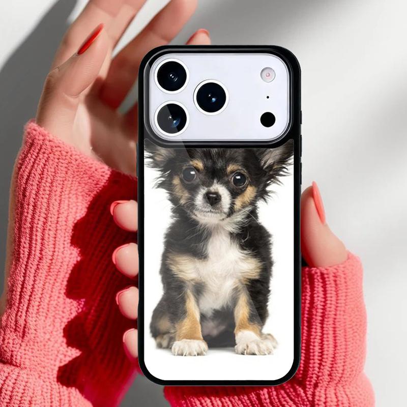 Чихуахуа Милая Собака Щенок коллаж Чехол для Телефона для iPhone 17 16 15 14 13 Pro Max Задняя Крышка для 12 11 Pro Coque