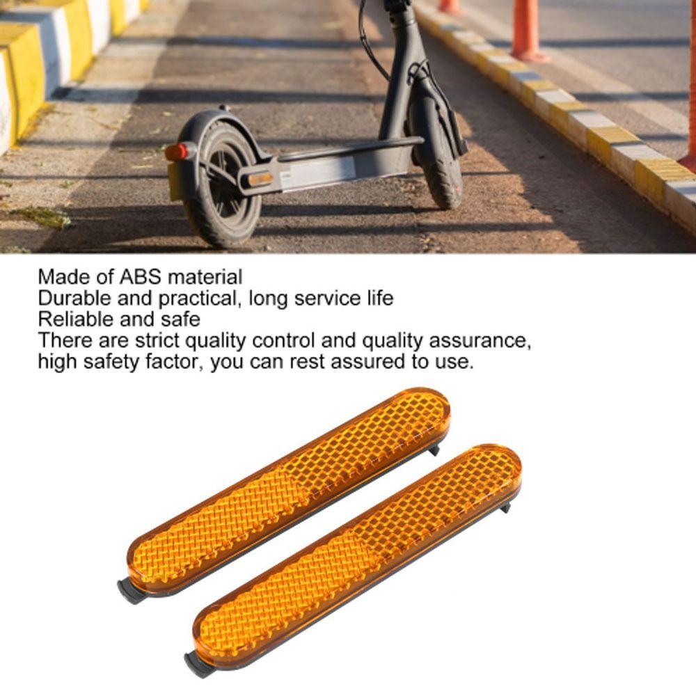 2 пары желтых светоотражающих полос для электросамоката, для использования с Xiaomi Mi 3 Pro 2