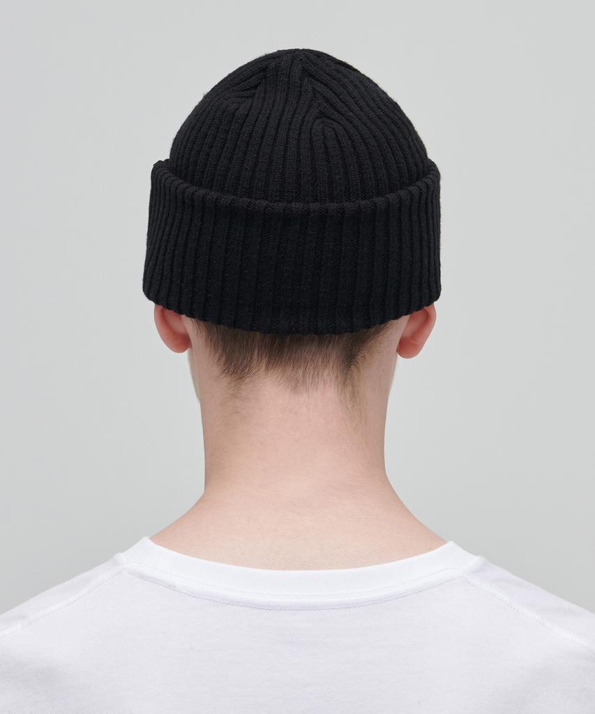 MUSINSA STANDARD Bold Knit Beanie [Black]