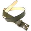 Bridge Made In Belt Leather Genuine Single Piece of Aniline Size Army Green [J Western] Japan, Approx. 35mm, Only, Belt, Cowhide, Leather, Leather,