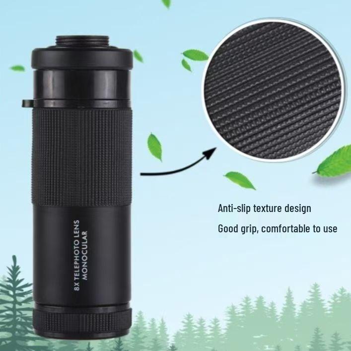 Portable HD Monocular Telescope with High Magnification and Night Vision for Low Light Photography
