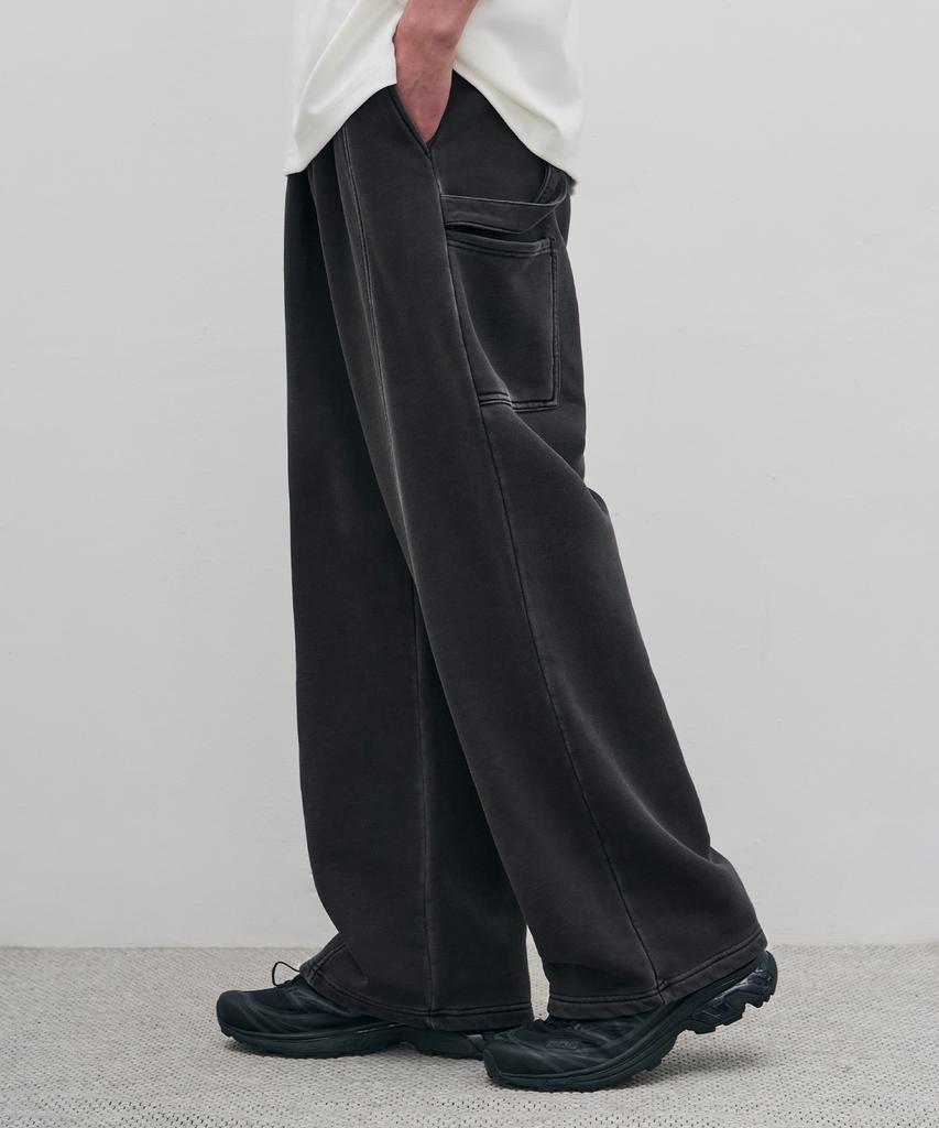 DRAW FIT Curved Line Work Sweatpants [Charcoal]