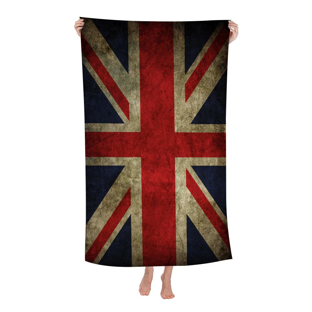 UK England Flag Big Microfiber Beach Towels Quick Dry Towel Sand Beach Towels Pool Towel for Travel Swim Pool Yoga