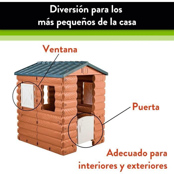 Maisonnette de camping FEBER - FAMOSA - Cottage en bois massif - Pour enfants de 3 ans et plus